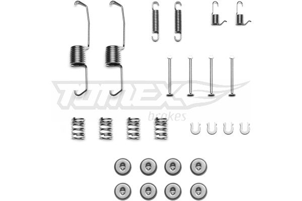 TOMEX BRAKES priedų komplektas, stabdžių trinkelės TX 40-49